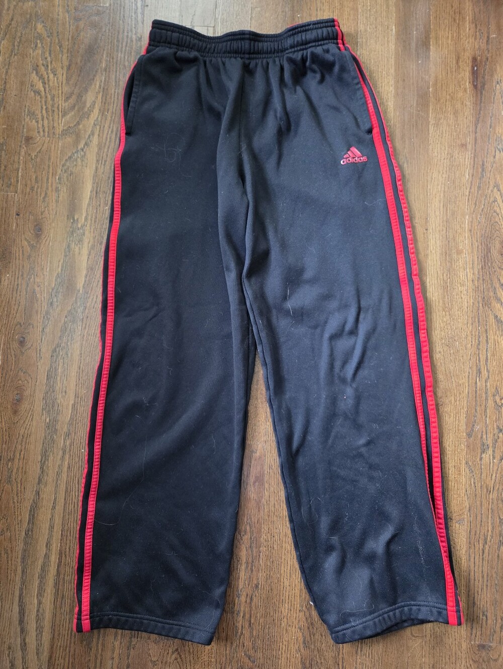 Adidas Boys Large 14/16 Red/Black Athletic Pants